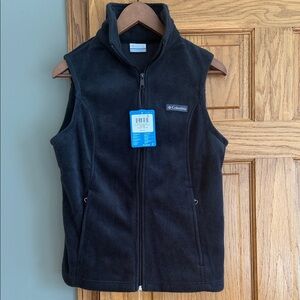 Columbia Black Sleeveless Fleece Vest